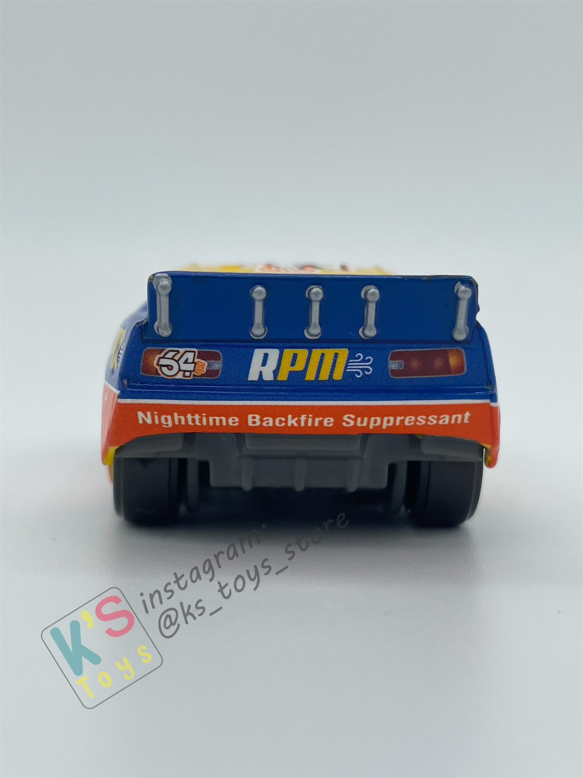 PRE-OWNED / LOOSE DISNEY PIXAR CARS - "WINFORD BRADFORD RPM" LENTICULAR EYES SERIES - EXCELLENT CONDITION