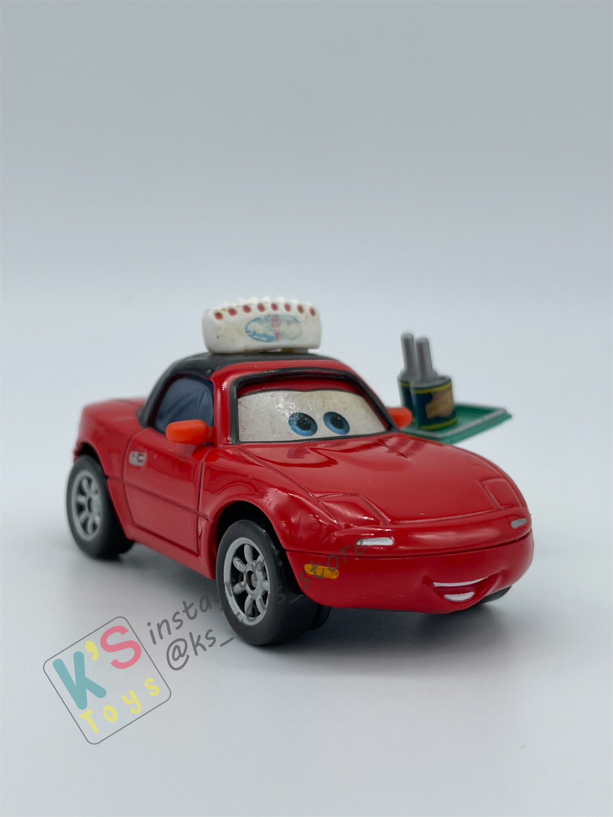 PRE-OWNED / LOOSE DISNEY PIXAR CARS - "WAITRESS TIA" - GOOD CONDITION