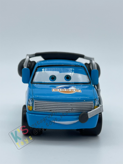 PRE-OWNED / LOOSE DISNEY PIXAR CARS - "ROGER WHEELER / DINOCO CREW CHIEF" - GOOD CONDITION