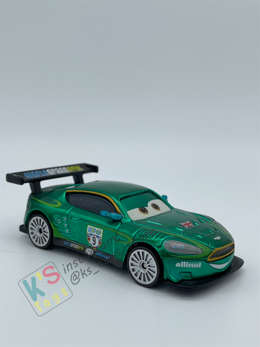 PRE-OWNED / LOOSE DISNEY PIXAR CARS - "NIGEL GEARSLEY METALLIC FINISH" - EXCELLENT CONDITION