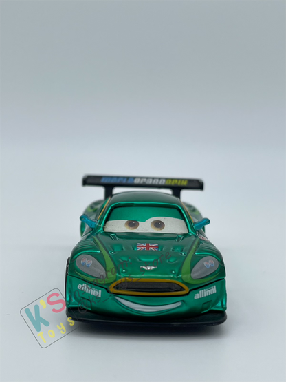 PRE-OWNED / LOOSE DISNEY PIXAR CARS - "NIGEL GEARSLEY METALLIC FINISH" - EXCELLENT CONDITION