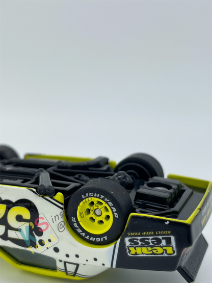 PRE-OWNED / LOOSE DISNEY PIXAR CARS - "CLAUDE SCRUGGS #52 LEAK LESSI" RUBBER TIRES - GOOD CONDITION