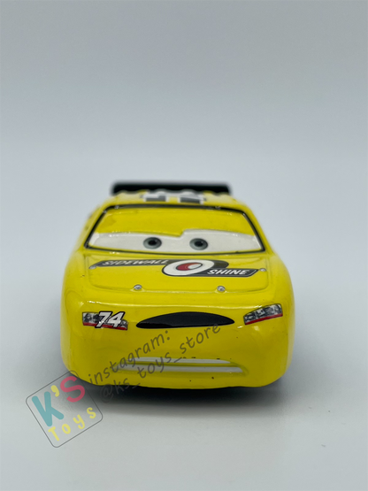 PRE-OWNED / LOOSE DISNEY PIXAR CARS - "SIDEWALL SHINE #74 SLIDER PETROLSKI" RUBBER TIRES - GOOD CONDITION
