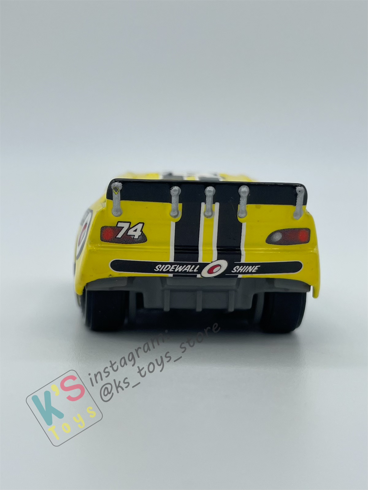 PRE-OWNED / LOOSE DISNEY PIXAR CARS - "SIDEWALL SHINE #74 SLIDER PETROLSKI" RUBBER TIRES - GOOD CONDITION