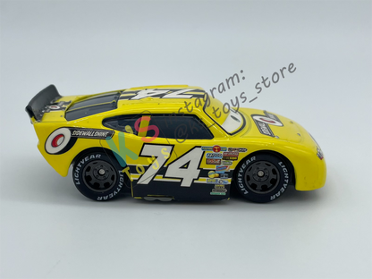 PRE-OWNED / LOOSE DISNEY PIXAR CARS - "SIDEWALL SHINE #74 SLIDER PETROLSKI" RUBBER TIRES - GOOD CONDITION