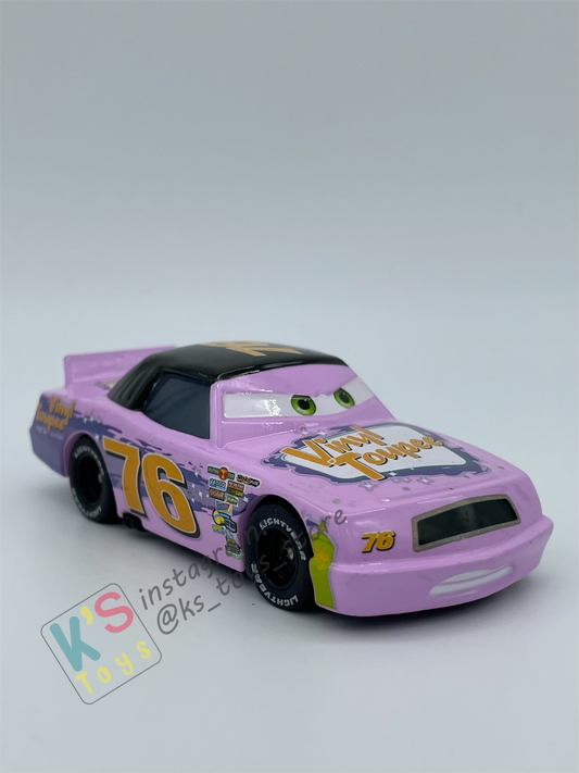 PRE-OWNED / LOOSE DISNEY PIXAR CARS - "VINYL TOUPEE" RUBBER TIRES - GOOD CONDITION