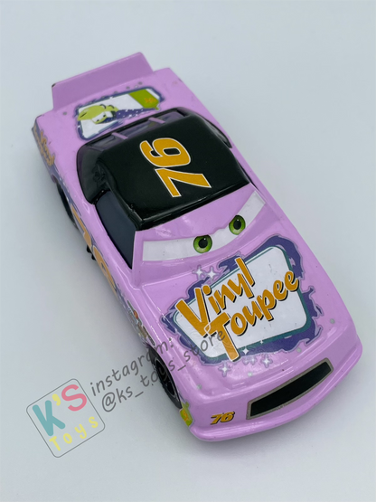 PRE-OWNED / LOOSE DISNEY PIXAR CARS - "VINYL TOUPEE" RUBBER TIRES - GOOD CONDITION