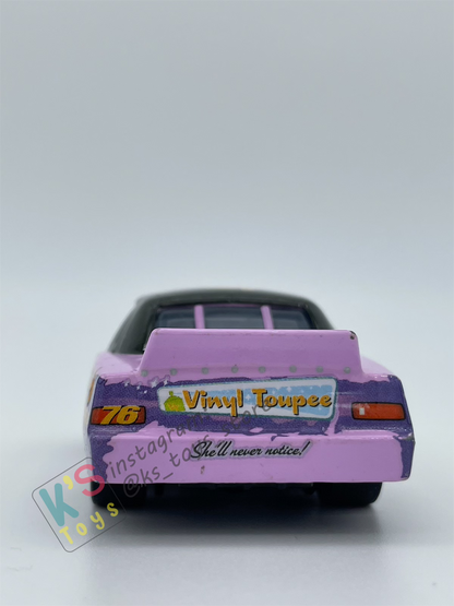 PRE-OWNED / LOOSE DISNEY PIXAR CARS - "VINYL TOUPEE" RUBBER TIRES - GOOD CONDITION