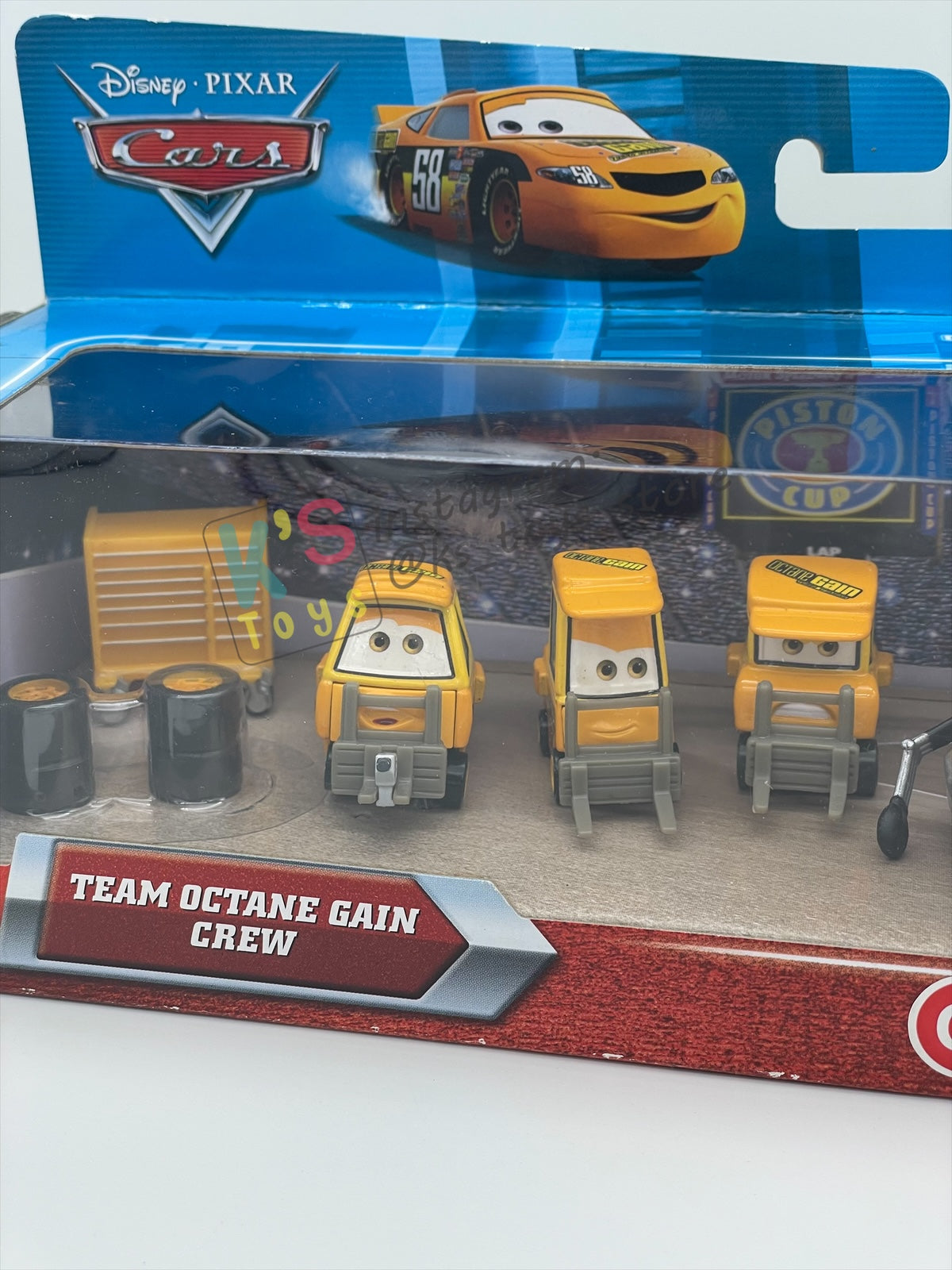DISNEY PIXAR CARS 1:55 BY MATTEL, TEAM OCTANE GAIN CREW 4 PACK - PISTON CUP NIGHTS - BNIP