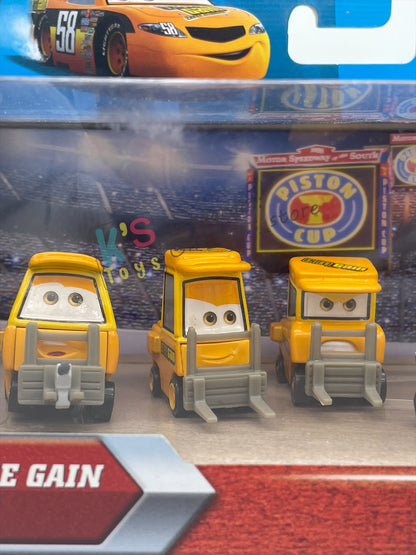 DISNEY PIXAR CARS 1:55 BY MATTEL, TEAM OCTANE GAIN CREW 4 PACK - PISTON CUP NIGHTS - BNIP