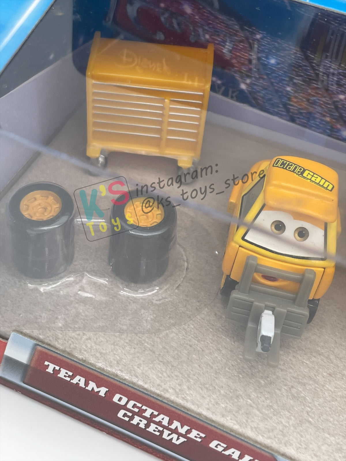 DISNEY PIXAR CARS 1:55 BY MATTEL, TEAM OCTANE GAIN CREW 4 PACK - PISTON CUP NIGHTS - BNIP