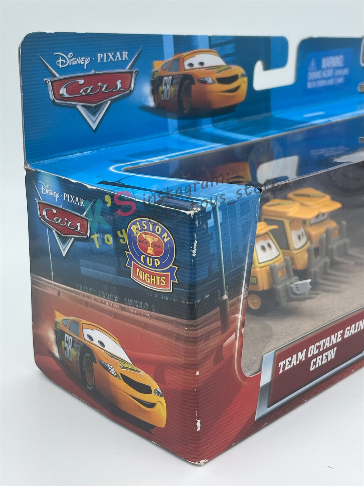 DISNEY PIXAR CARS 1:55 BY MATTEL, TEAM OCTANE GAIN CREW 4 PACK - PISTON CUP NIGHTS - BNIP