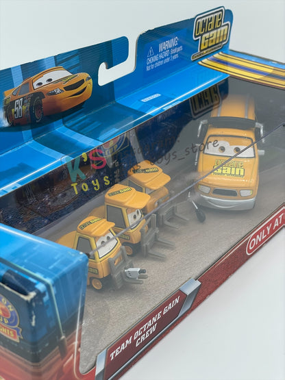 DISNEY PIXAR CARS 1:55 BY MATTEL, TEAM OCTANE GAIN CREW 4 PACK - PISTON CUP NIGHTS - BNIP