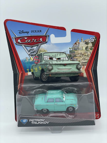 DISNEY PIXAR CARS 1:55 BY MATTEL, PETROV TRUNKOV - CARS 2 - BNIP