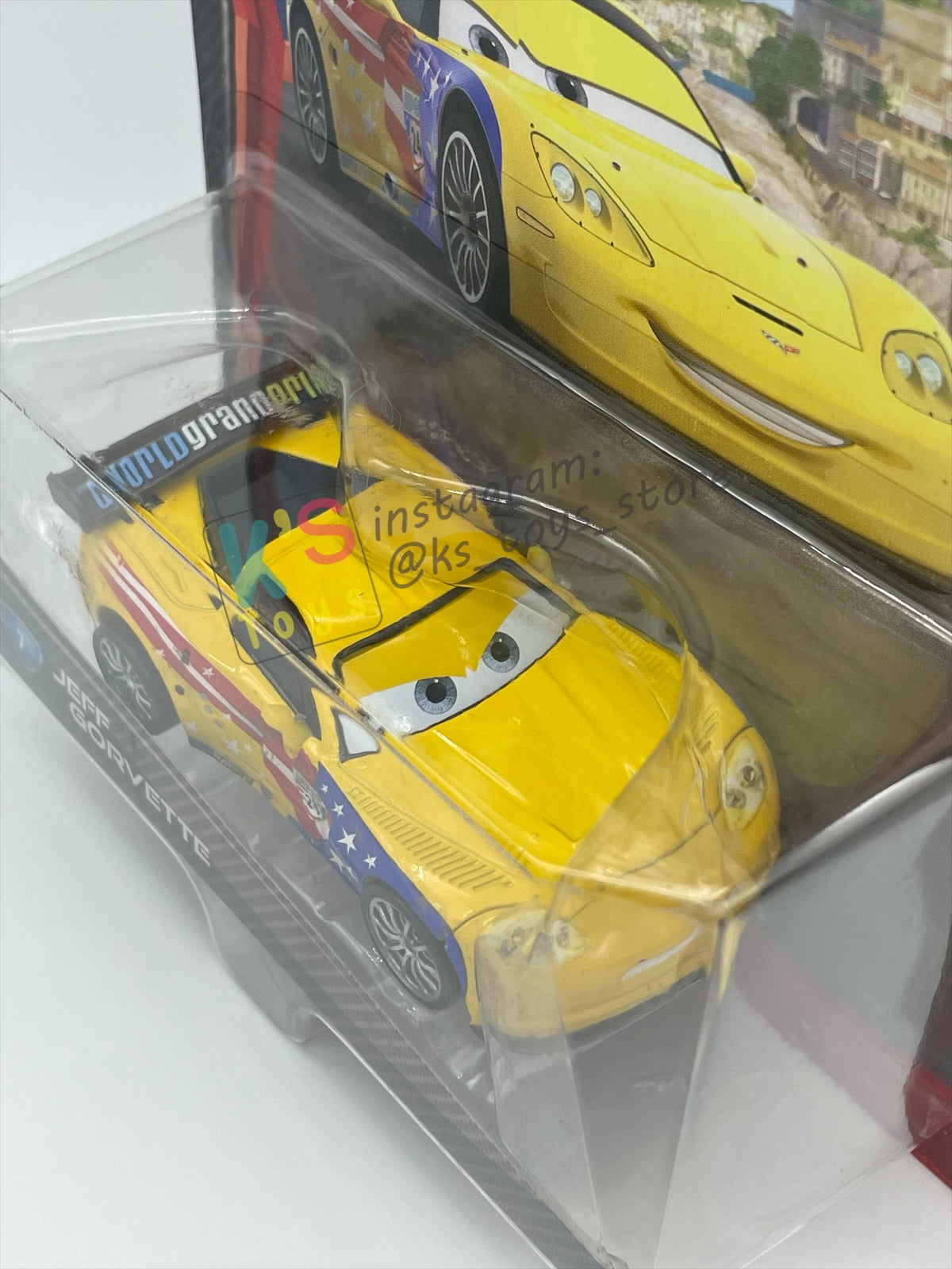 DISNEY PIXAR CARS 1:55 BY MATTEL, CARS 2 JEFF GORVETTE #7 - BNIP