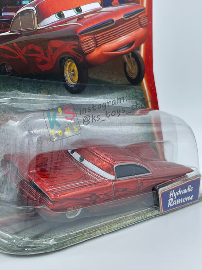 DISNEY PIXAR CARS 1:55 BY MATTEL, HYDRAULIC RAMONE - SUPERCHARGED - BNIP