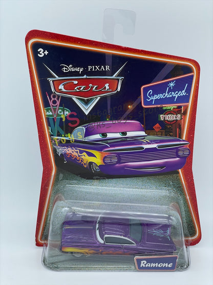 DISNEY PIXAR CARS 1:55 BY MATTEL, PURPLE RAMONE - SUPERCHARGED SERIES - BNIP
