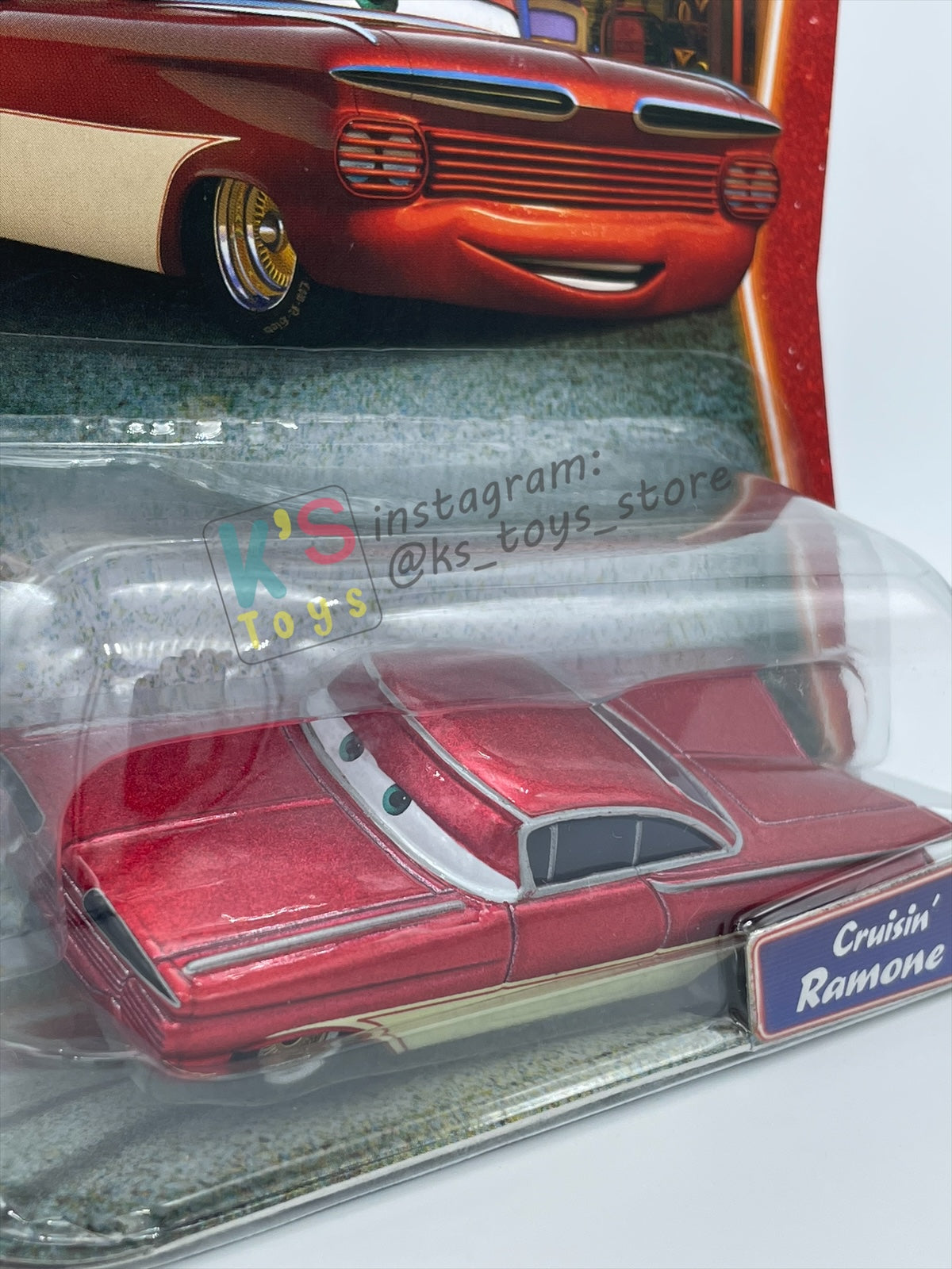 DISNEY PIXAR CARS 1:55 BY MATTEL, CRUISIN' (CRUISING) RAMONE (OLD SCHOOL RAMONE) - SUPERCHARGED SERIES - BNIP