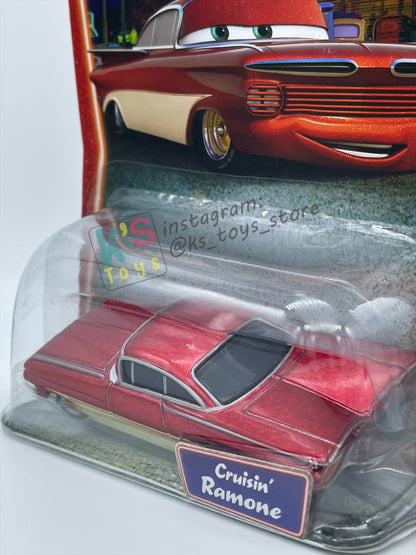 DISNEY PIXAR CARS 1:55 BY MATTEL, CRUISIN' (CRUISING) RAMONE (OLD SCHOOL RAMONE) - SUPERCHARGED SERIES - BNIP