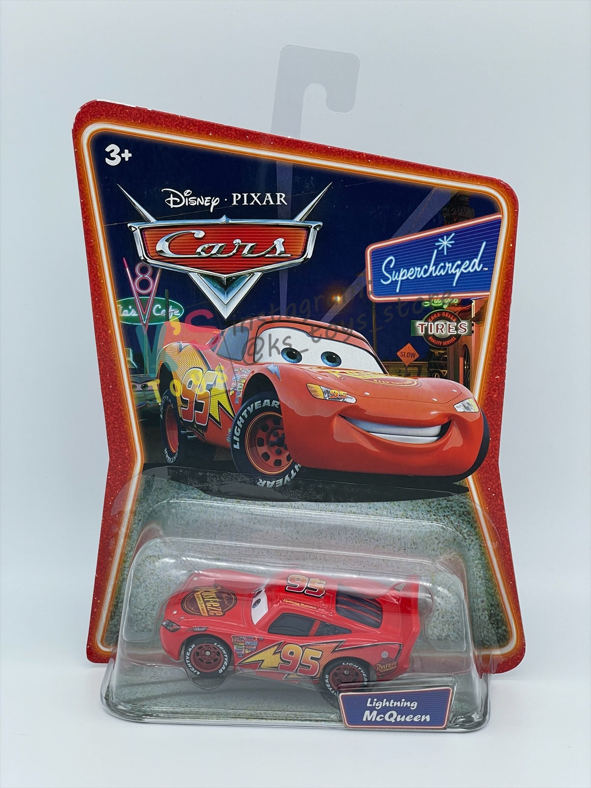 DISNEY PIXAR CARS 1:55 BY MATTEL, LIGHTNING MCQUEEN - SUPERCHARGED SERIES - BNIP