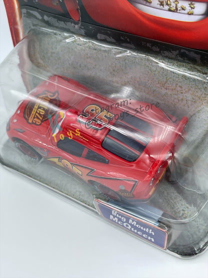 DISNEY PIXAR CARS 1:55 BY MATTEL, BUG MOUTH LIGHTNING MCQUEEN - SUPERCHARGED SERIES - BNIP