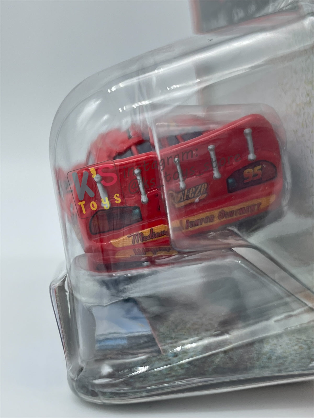 DISNEY PIXAR CARS 1:55 BY MATTEL, BUG MOUTH LIGHTNING MCQUEEN - SUPERCHARGED SERIES - BNIP