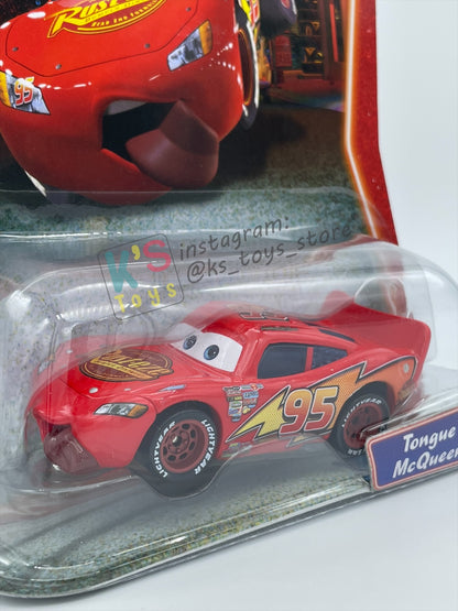 DISNEY PIXAR CARS 1:55 BY MATTEL, TONGUE LIGHTNING MCQUEEN - SUPERCHARGED SERIES - BNIP