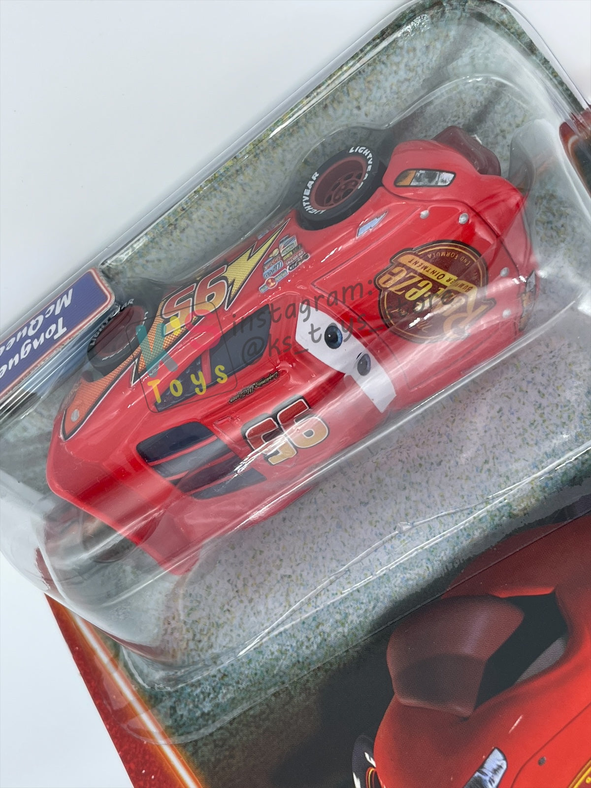 DISNEY PIXAR CARS 1:55 BY MATTEL, TONGUE LIGHTNING MCQUEEN - SUPERCHARGED SERIES - BNIP