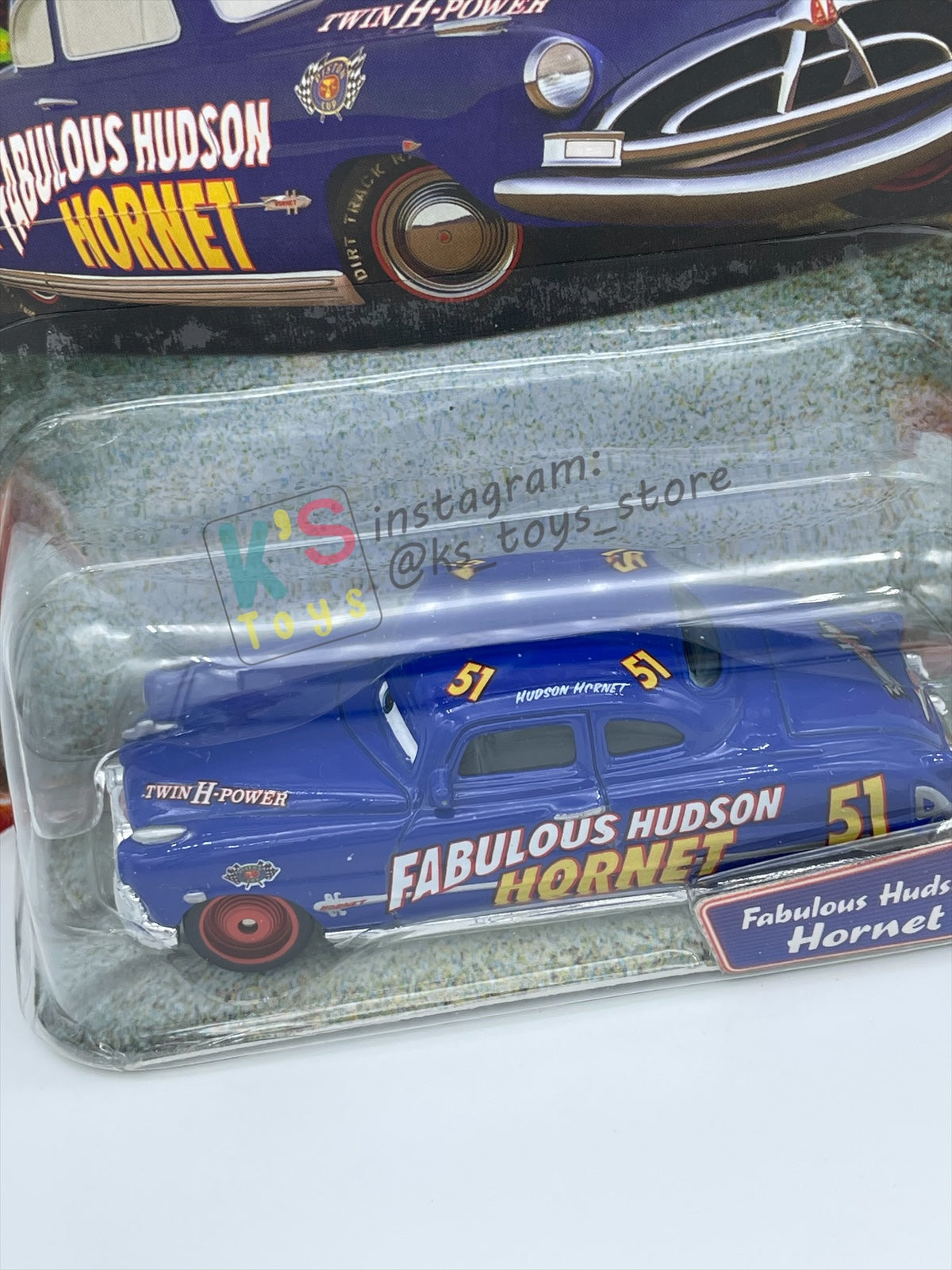 DISNEY PIXAR CARS 1:55 BY MATTEL, FABULOUS HUDSON HORNET - SUPERCHARGED SERIES - BNIP
