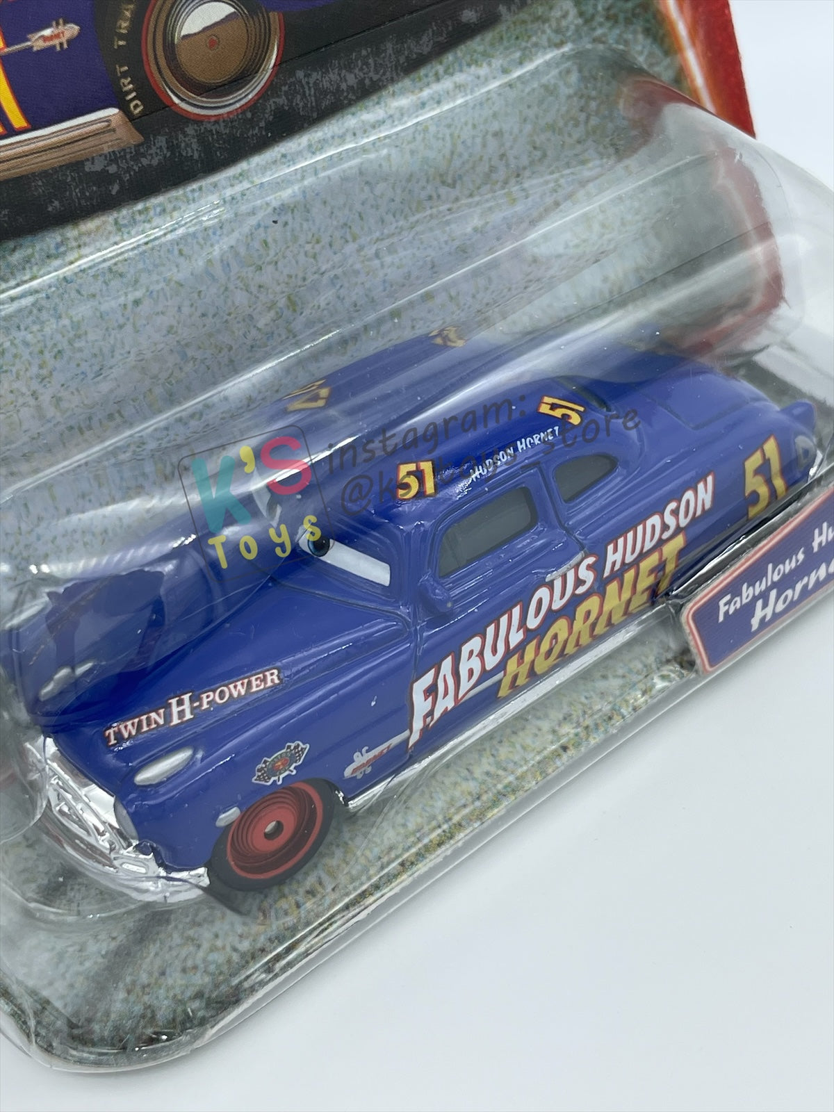 DISNEY PIXAR CARS 1:55 BY MATTEL, FABULOUS HUDSON HORNET - SUPERCHARGED SERIES - BNIP