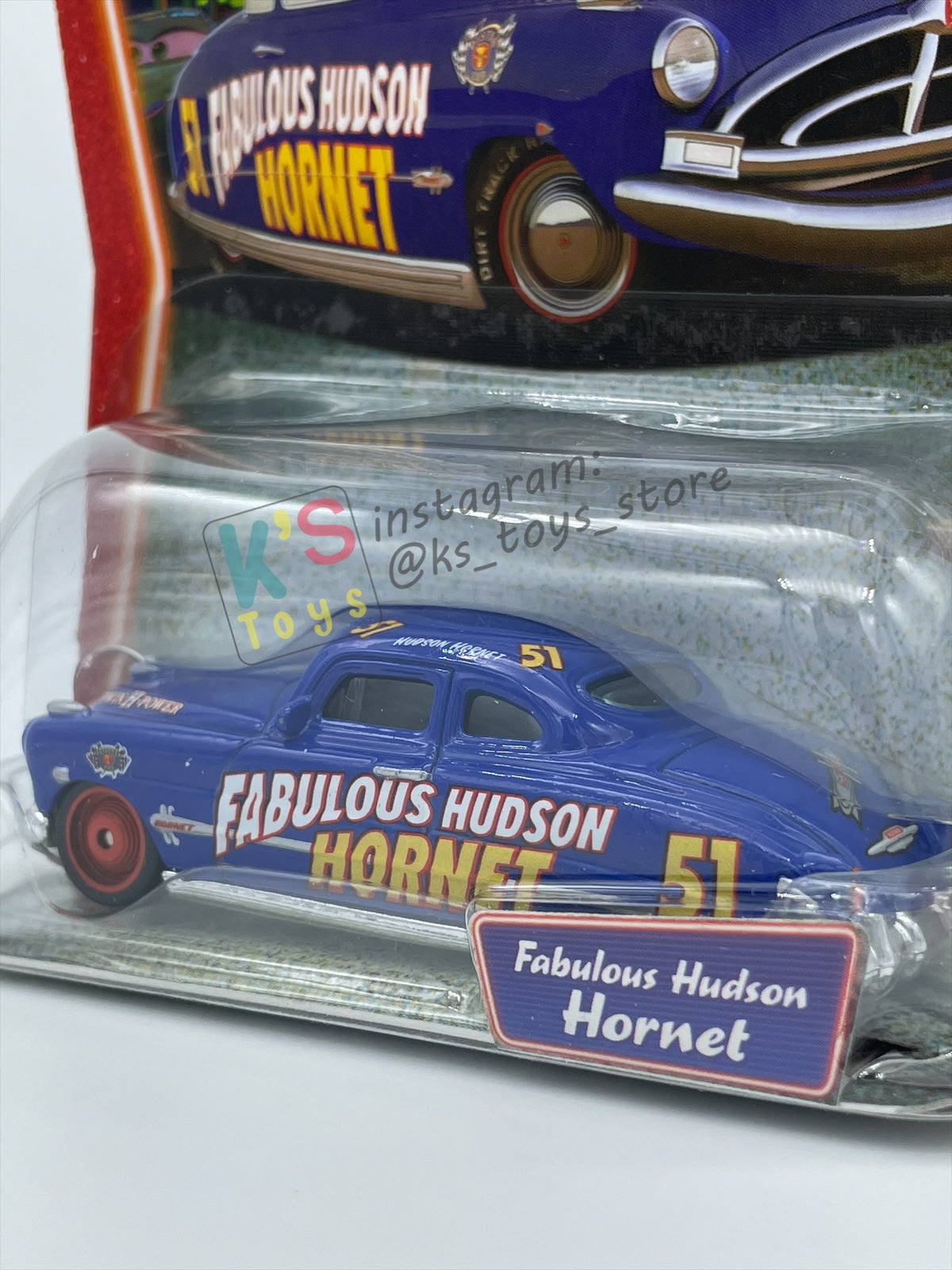 DISNEY PIXAR CARS 1:55 BY MATTEL, FABULOUS HUDSON HORNET - SUPERCHARGED SERIES - BNIP