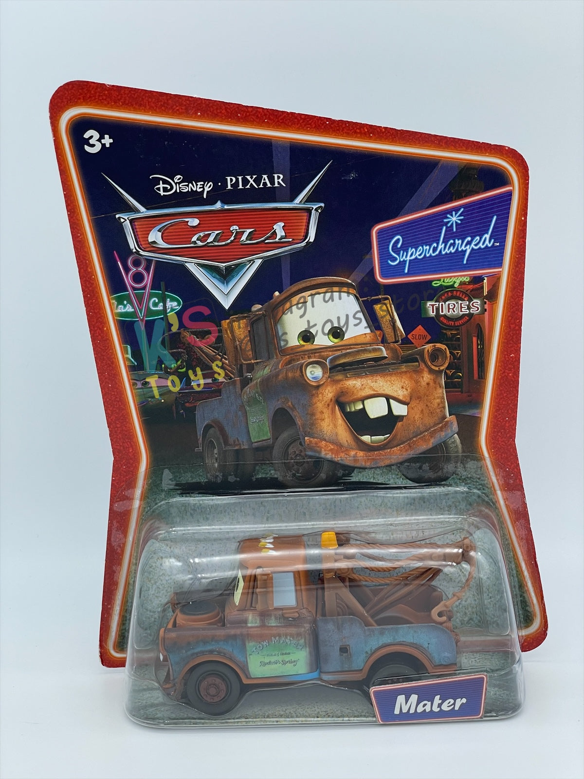DISNEY PIXAR CARS 1:55 BY MATTEL, MATER - SUPERCHARGED SERIES - BNIP