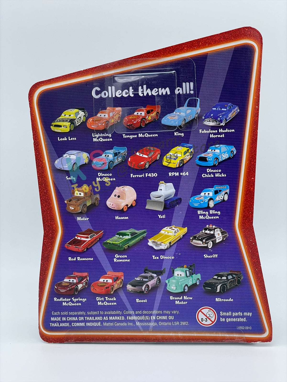 DISNEY PIXAR CARS 1:55 BY MATTEL, DINOCO CHICK HICKS - SUPERCHARGED SERIES - BNIP