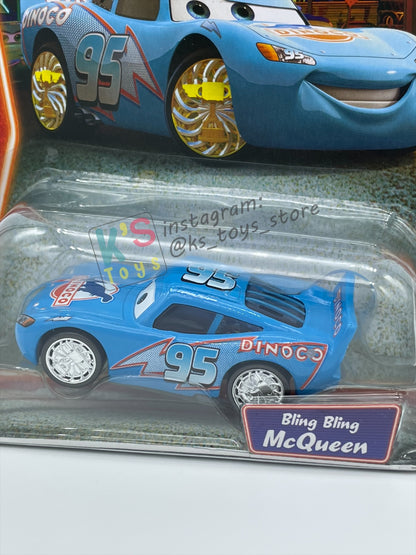 DISNEY PIXAR CARS 1:55 BY MATTEL, BLING BLING LIGHTNING MCQUEEN - SUPERCHARGED SERIES - BNIP