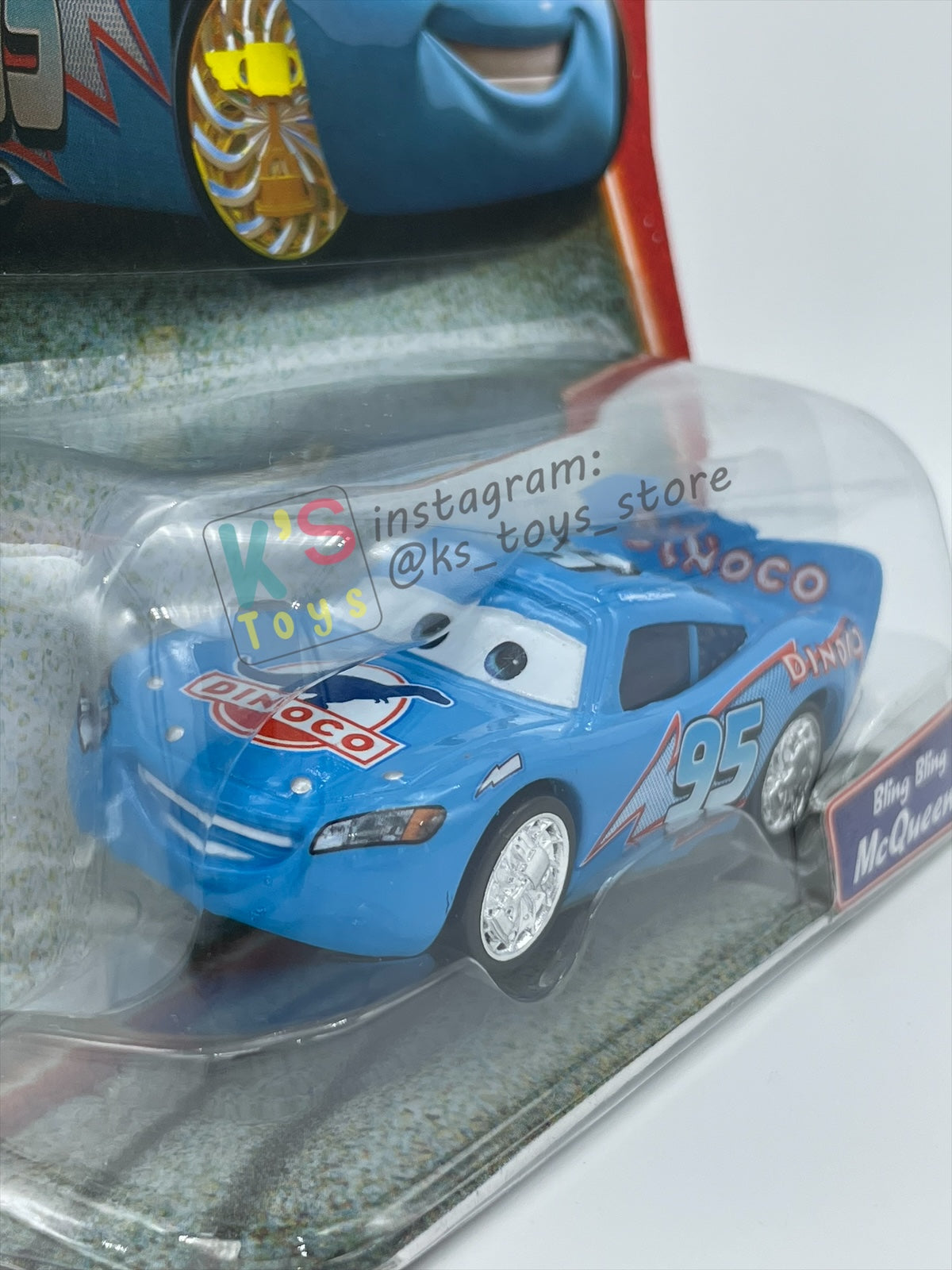 DISNEY PIXAR CARS 1:55 BY MATTEL, BLING BLING LIGHTNING MCQUEEN - SUPERCHARGED SERIES - BNIP