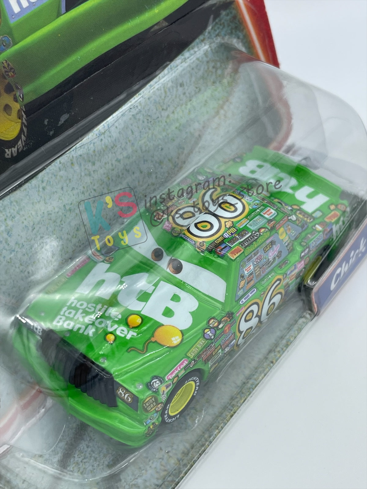 DISNEY PIXAR CARS 1:55 BY MATTEL, CHICK HICKS - SUPERCHARGED SERIES - BNIP