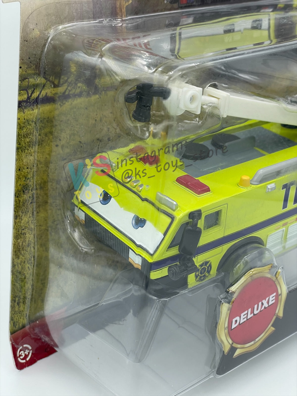 DISNEY PLANES BY MATTEL - RYKER WITH MOVING BOOM - FIRE AND RESCUE SERIES - BNIP