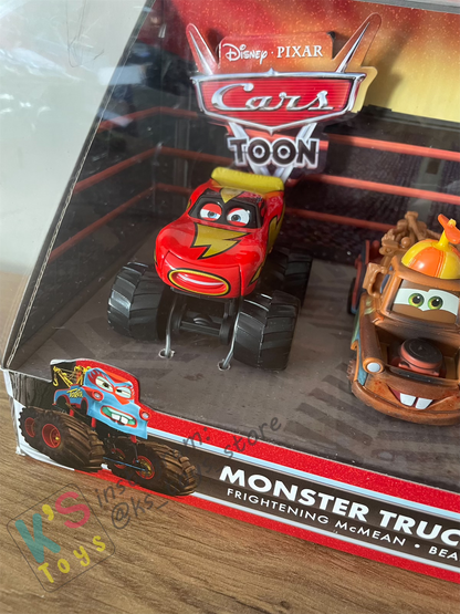 CARS TOON MONSTER TRUCK MATER 3-PACK GIFT SET - DISNEY PIXAR CARS - BNIB