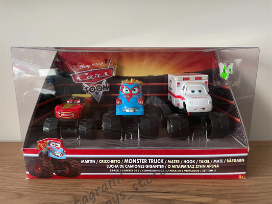 Monster Truck Mater 3-Pack Cars Toon - BNIB