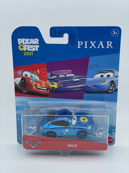 Complete Set of Pixar Fest Series Disney Pixar Cars by Mattel 1:55 - LIGHTNING MCQUEEN, RAMONE, LUIGI GUIDO, SALLY, AND MATER - BNIP