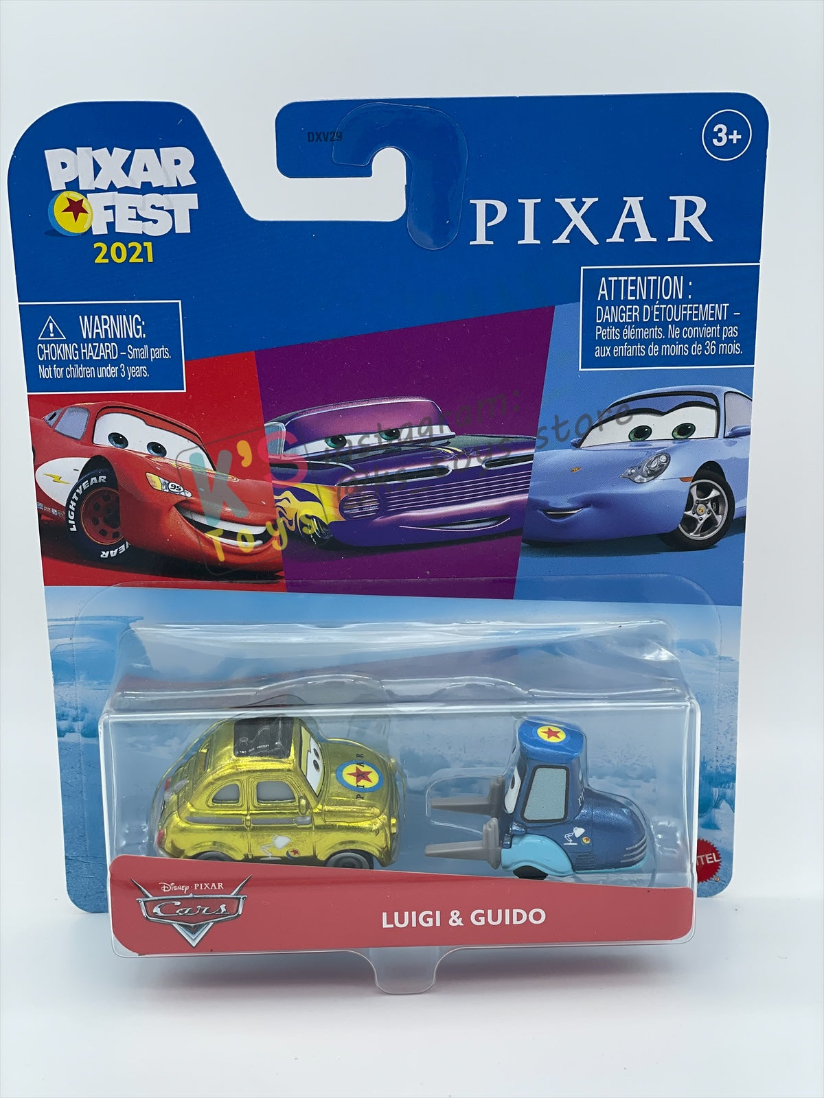 Complete Set of Pixar Fest Series Disney Pixar Cars by Mattel 1:55 - LIGHTNING MCQUEEN, RAMONE, LUIGI GUIDO, SALLY, AND MATER - BNIP