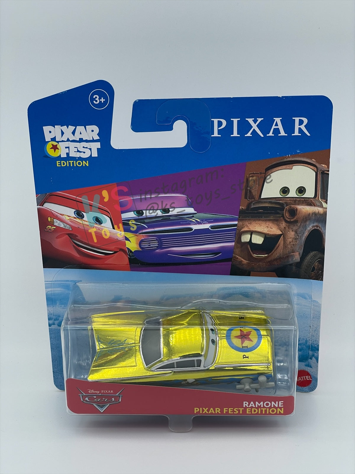 Complete Set of Pixar Fest Series Disney Pixar Cars by Mattel 1:55 - LIGHTNING MCQUEEN, RAMONE, LUIGI GUIDO, SALLY, AND MATER - BNIP