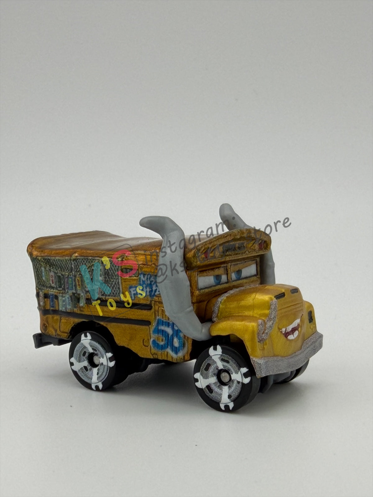 Loose Mini Racers Pixar Disney Cars, METALLIC MISS FRITTER - Mint / Near Mint Condition