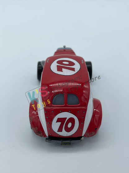 PRE-OWNED / LOOSE DISNEY PIXAR CARS - “DUKE COULTERS" - CARS 3 DOC'S RACING DAYS SERIES - GOOD CONDITION