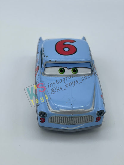 PRE-OWNED / LOOSE DISNEY PIXAR CARS - “SLIM” HOOD - CARS 3 DOC'S RACING DAYS SERIES - PLAYED CONDITION