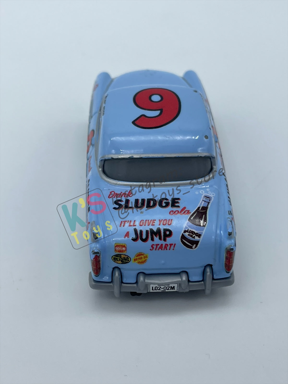 PRE-OWNED / LOOSE DISNEY PIXAR CARS - “SLIM” HOOD - CARS 3 DOC'S RACING DAYS SERIES - PLAYED CONDITION