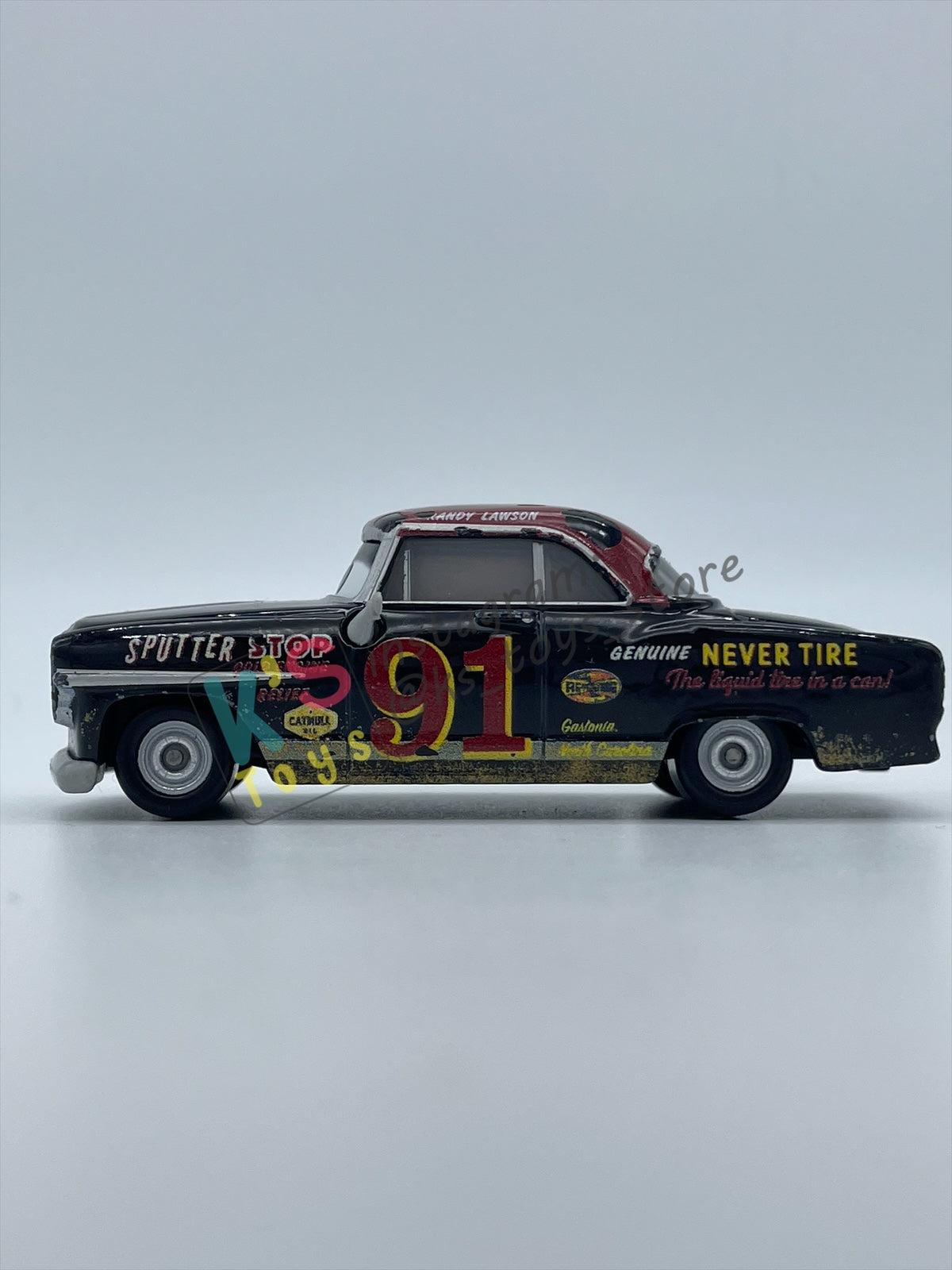 PRE-OWNED / LOOSE DISNEY PIXAR CARS - "RANDY LAWSON" CARS 3 DOC'S RACING DAYS SERIES - PLAYED CONDITION