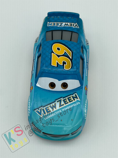 PRE-OWNED / LOOSE DISNEY PIXAR CARS - #39 VIEW ZEEN BUCK BEARINGLY CARS 3 - EXCELLENT CONDITION