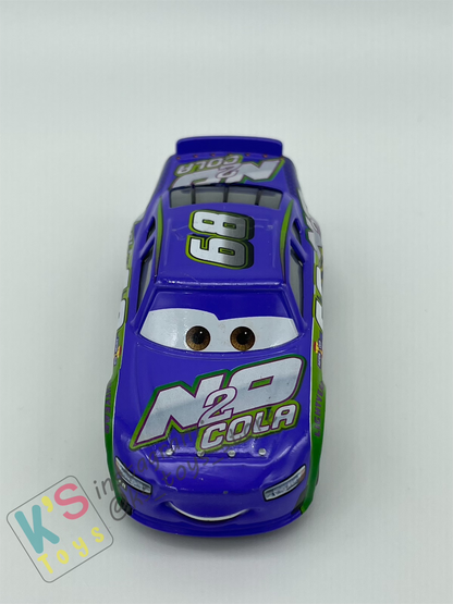 PRE-OWNED / LOOSE DISNEY PIXAR CARS - #68 NO 2 COLA PARKER BRAKESTON CARS 3 - EXCELLENT CONDITION