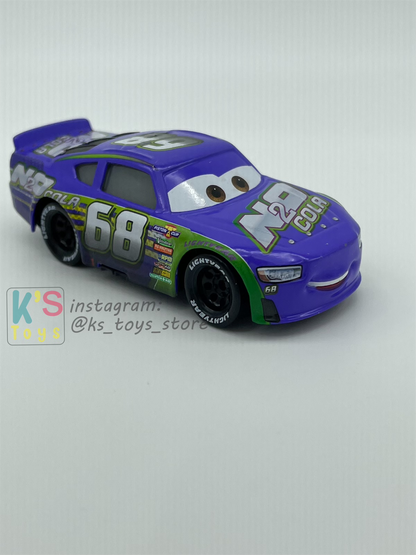 PRE-OWNED / LOOSE DISNEY PIXAR CARS - #68 NO 2 COLA PARKER BRAKESTON CARS 3 - EXCELLENT CONDITION